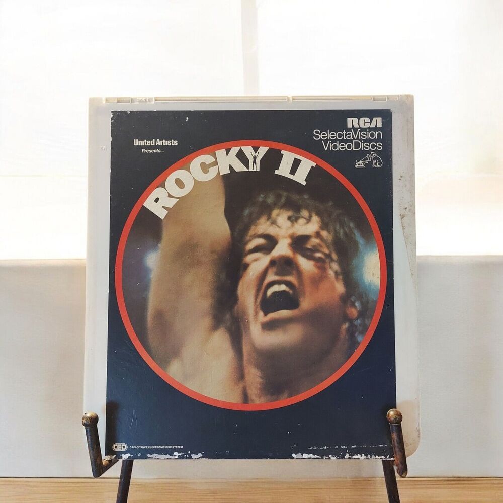 Rocky II Vtg CED Movie Video Disc RCA United Artists SelectaVision 1981